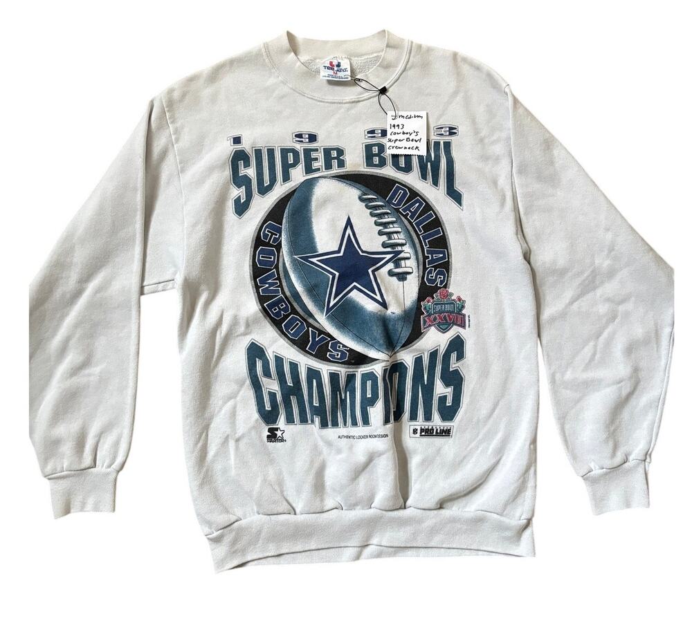 Vintage 1993 Dallas Cowboys Super Bowl XXVII Champion Starter Sweatshirt Women S